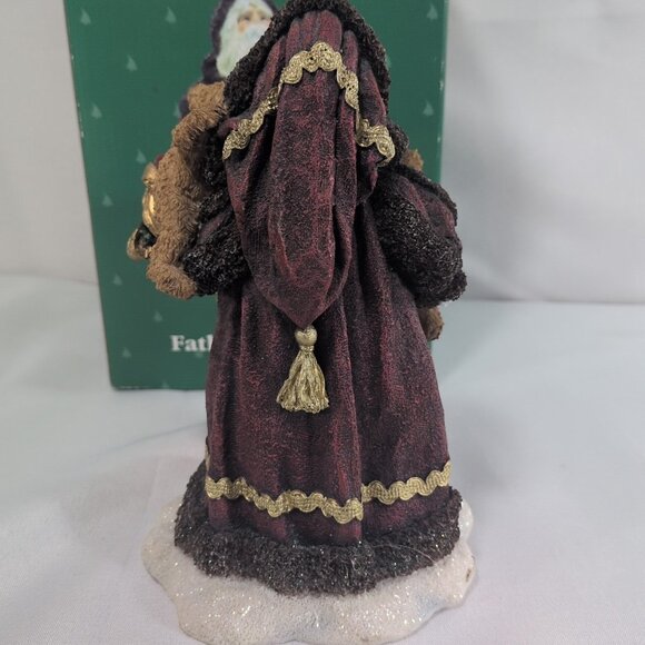 Boyd's Bears Father Christmas Figure 2004 733208 Figurine Santa Lights Handmade - Picture 12 of 16